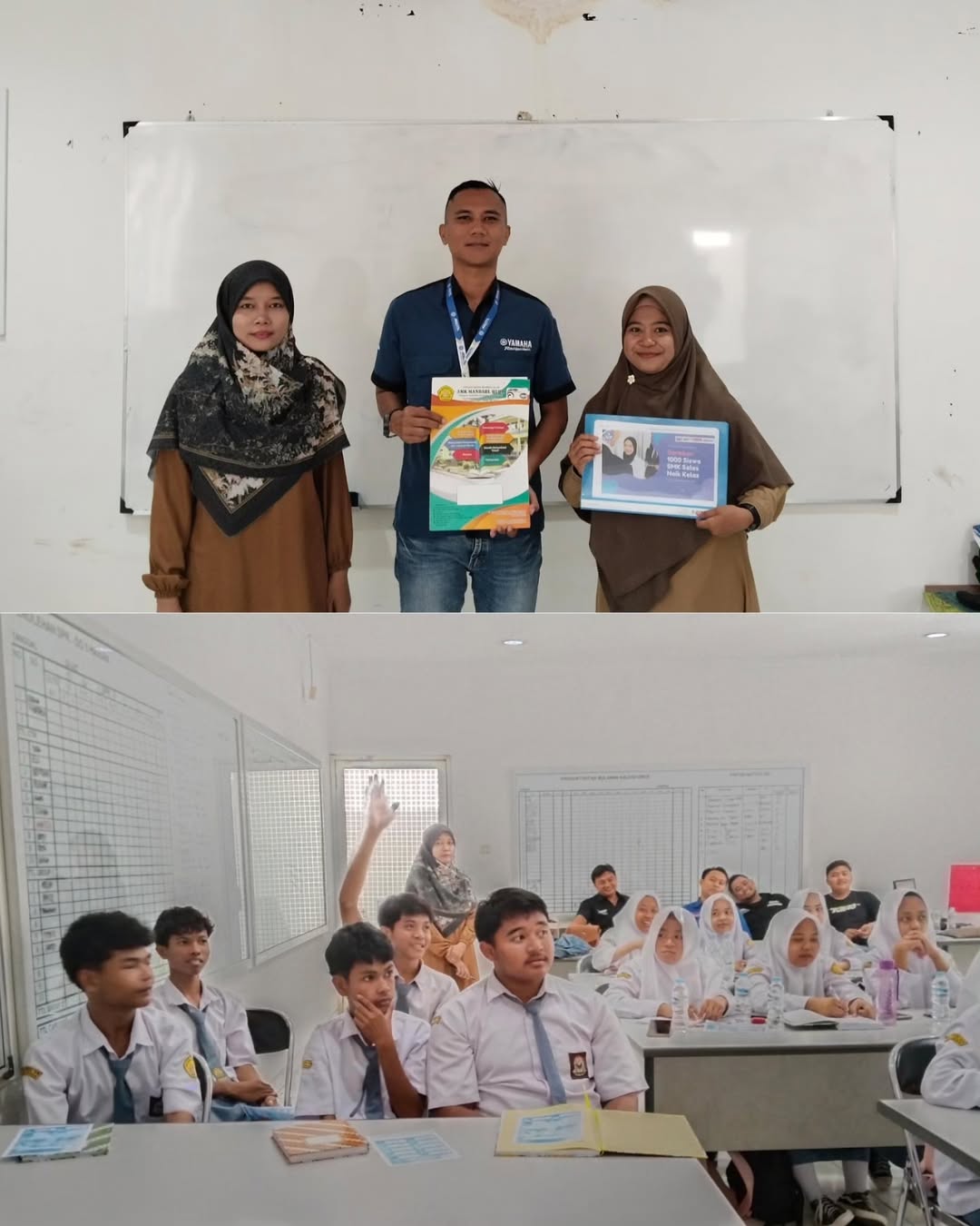 Kegiatan MoU dan Observasi Jurusan Pemasaran SMK Manbaul Ulum dengan Yamaha PT Arista Mitra Lestari